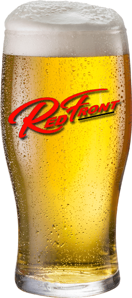 Red Front Beer with Logo